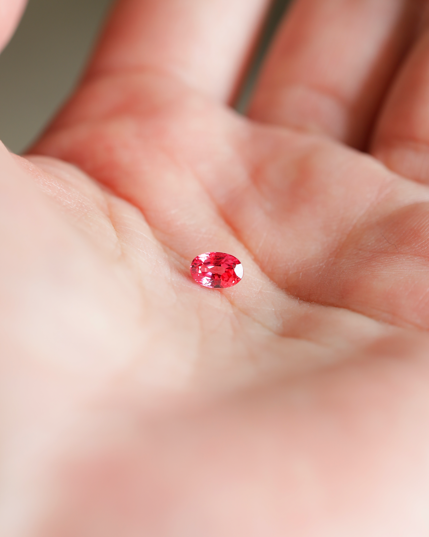 パパラチアサファイア ルース 0.77ct 鑑別書付き