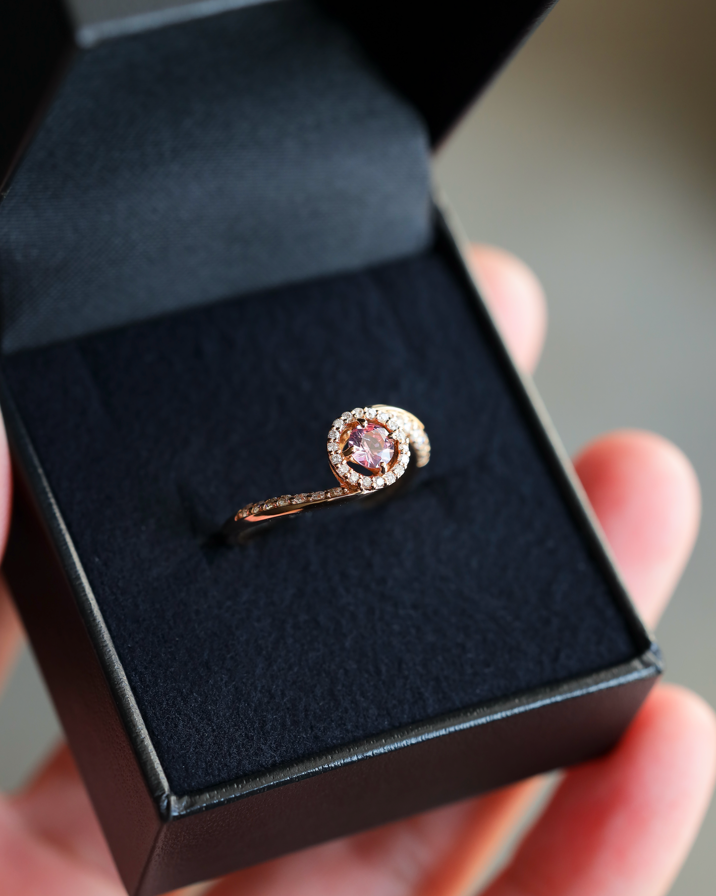 【スペシャル】パパラチアサファイアK18PGリング