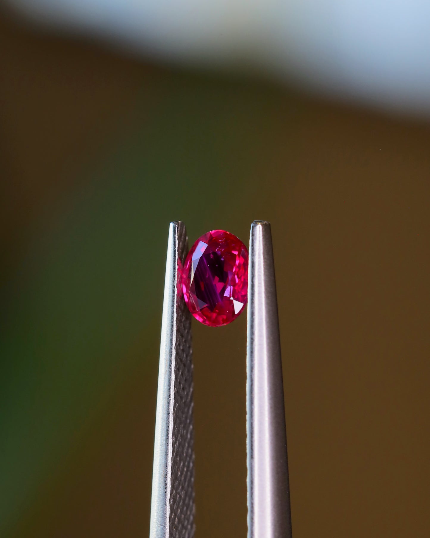 非加熱ピジョンブラッドルビー ルース 0.35ct 鑑別書付
