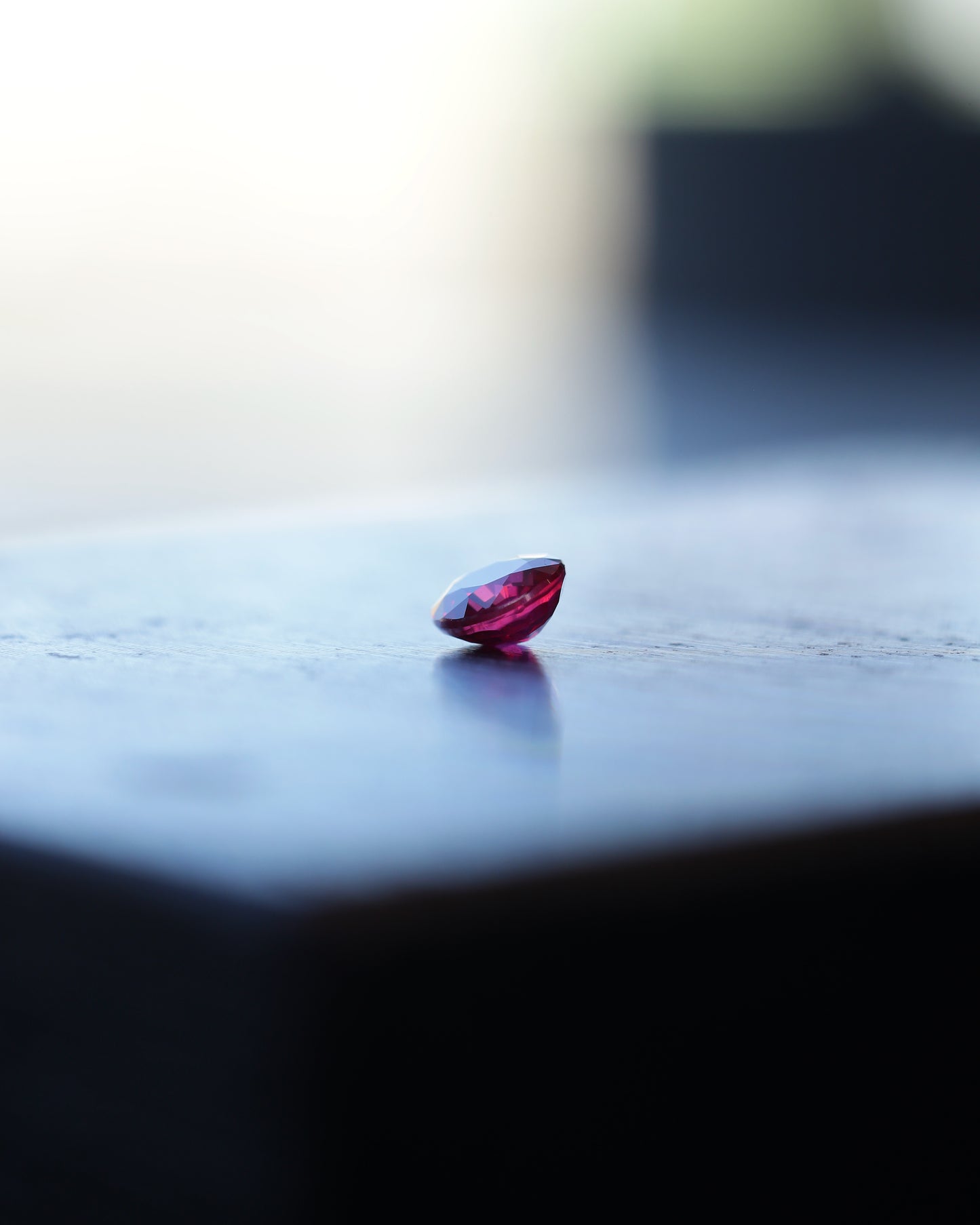 非加熱ピジョンブラッドルビー ルース 0.35ct 鑑別書付