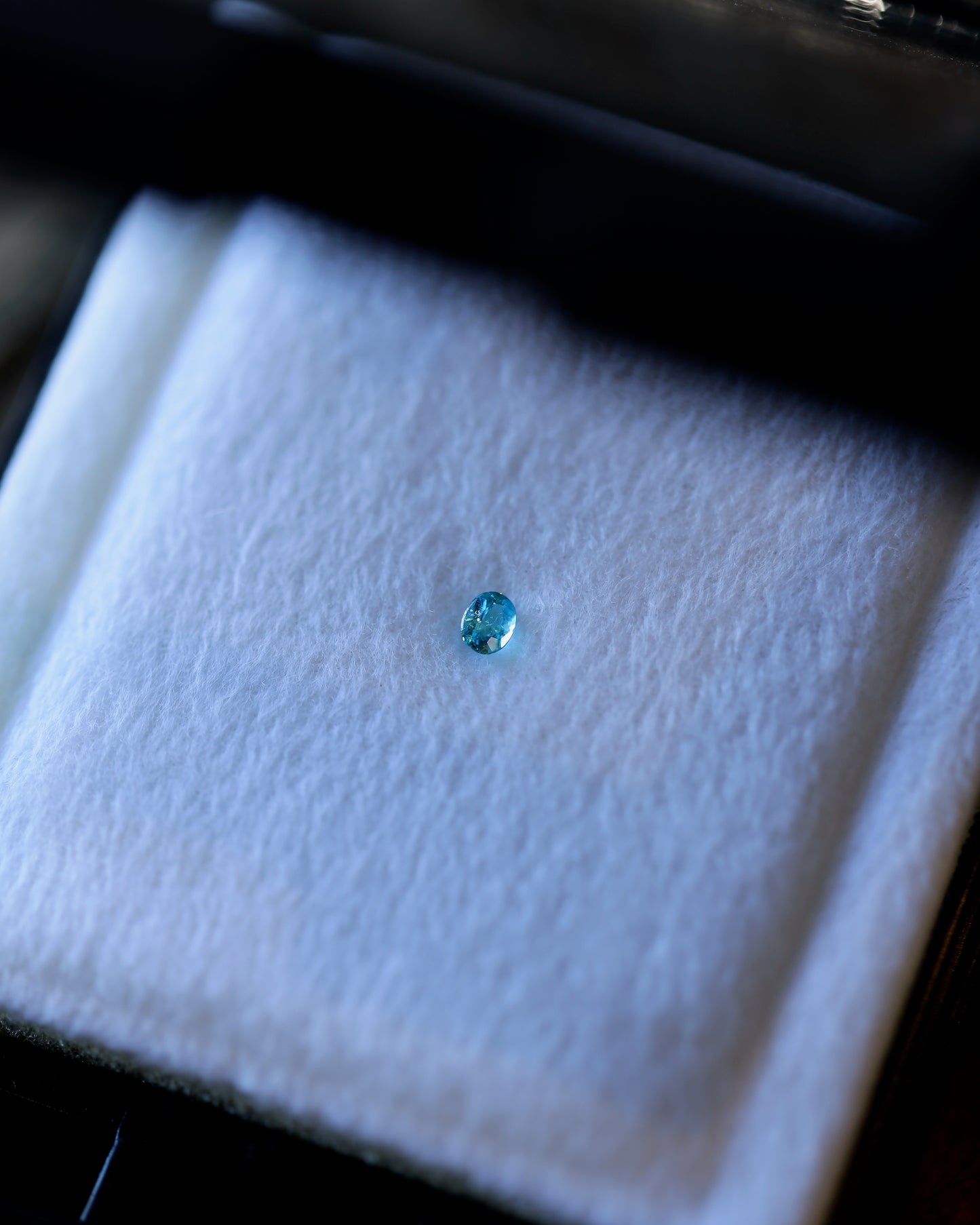 ブラジル産パライバトルマリン ルース 0.12ct 鑑別書付