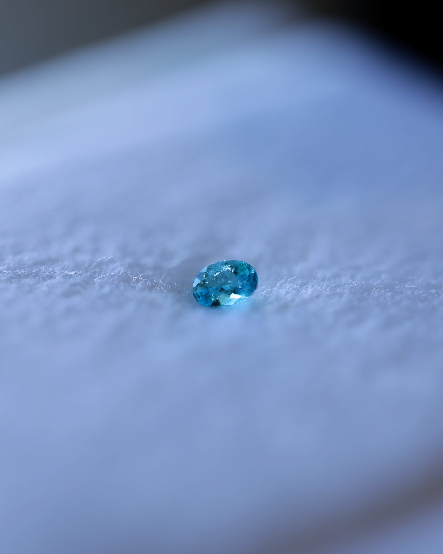 ブラジル産パライバトルマリン ルース 0.12ct 鑑別書付