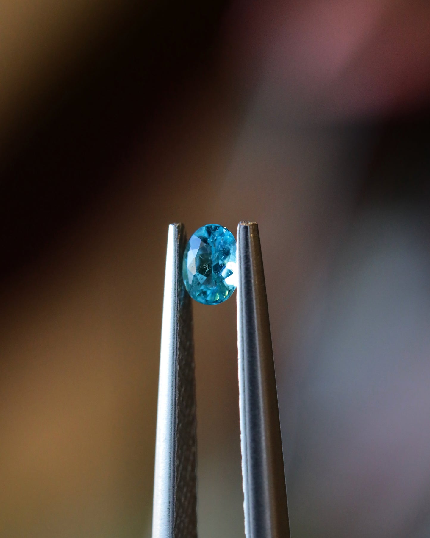 ブラジル産パライバトルマリン ルース 0.12ct 鑑別書付