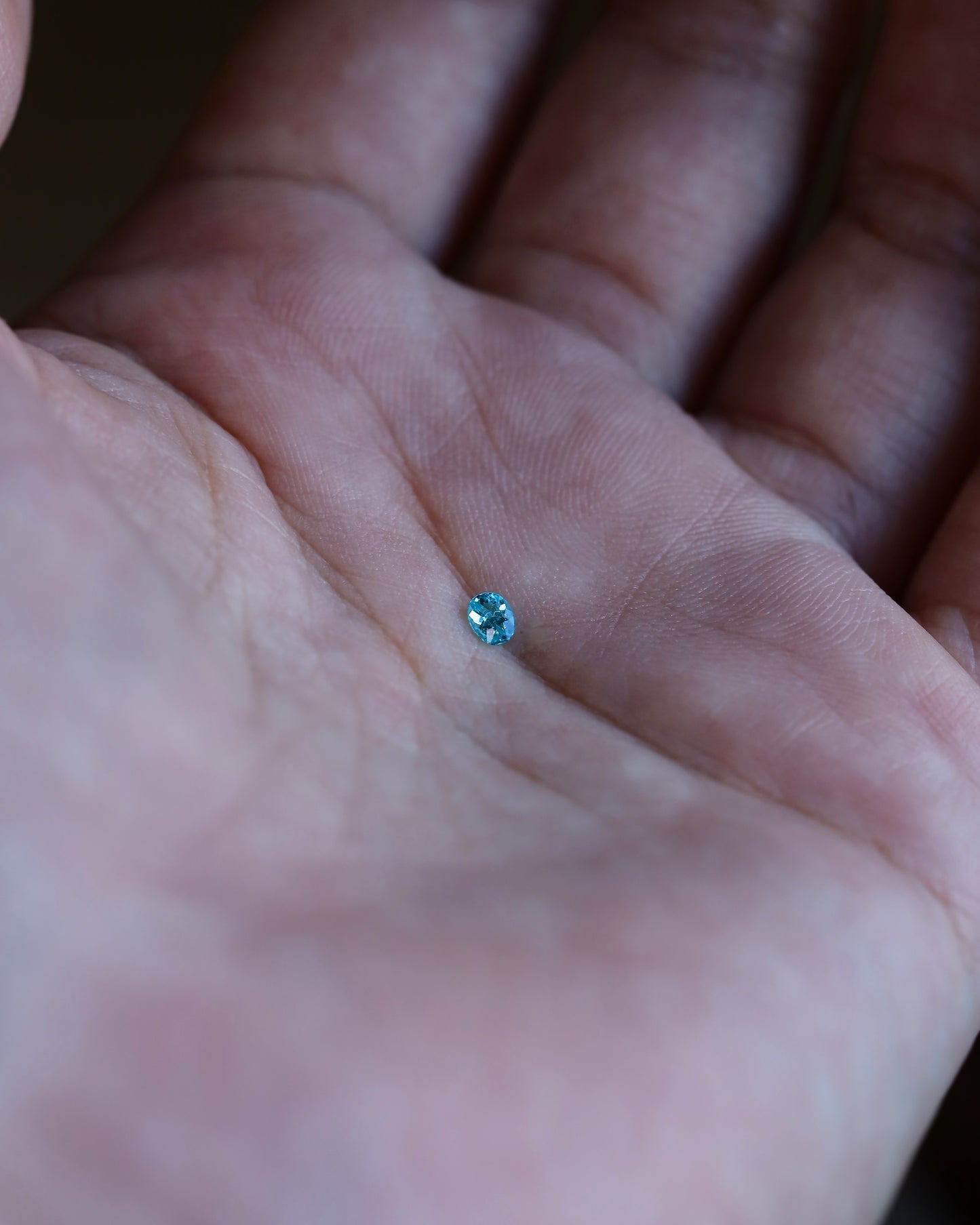 ブラジル産パライバトルマリン ルース 0.12ct 鑑別書付
