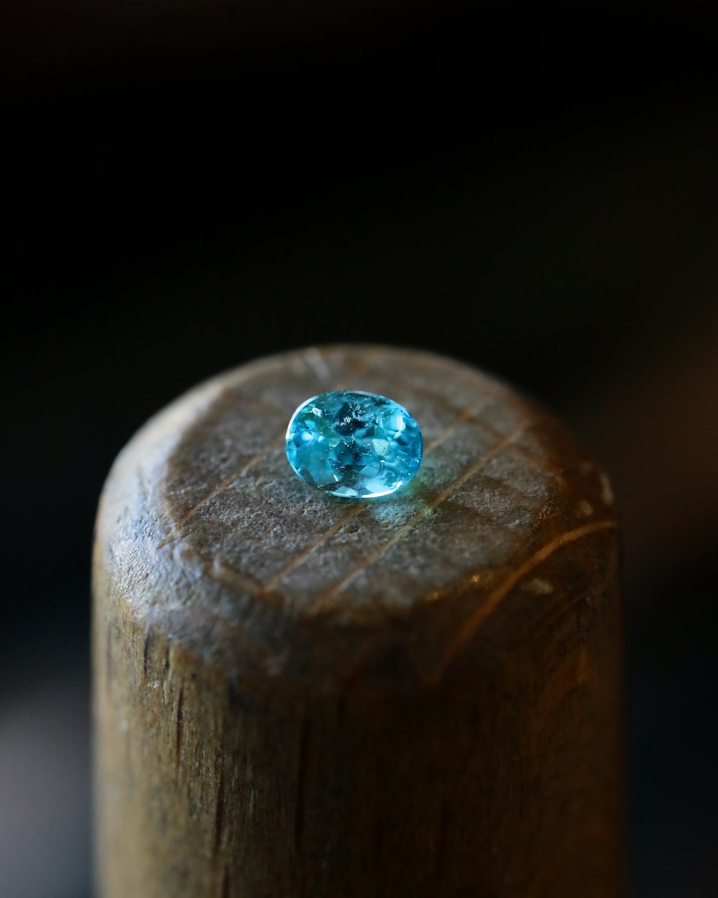 ブラジル産パライバトルマリン ルース 0.12ct 鑑別書付