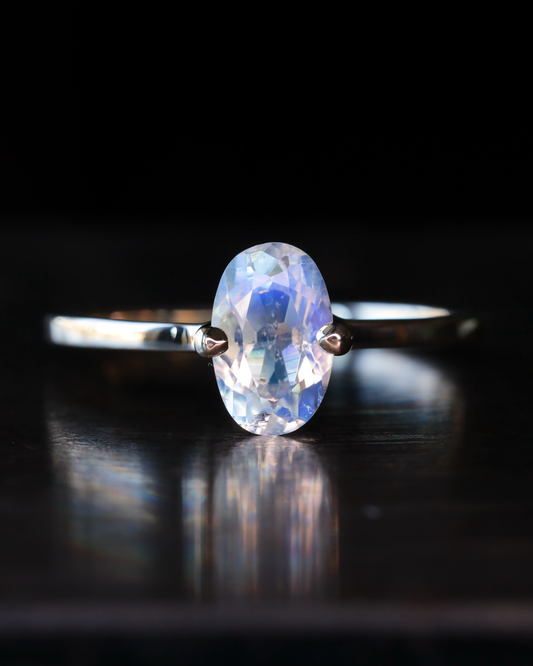 【店主手作り】ムーンストーンK10リング