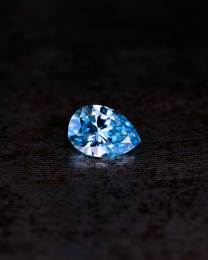 ファンシーインテンスグリーンブルーダイヤモンド(トリートメント)　ルース　0.294ct