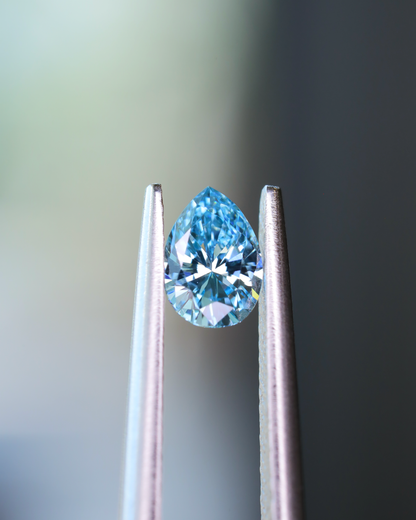 ファンシーインテンスグリーンブルーダイヤモンド(トリートメント)　ルース　0.294ct