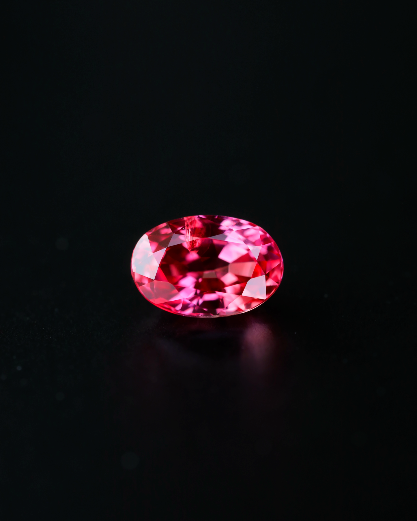 パパラチアサファイア　ルース　0.77ct　鑑別書付き