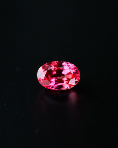 パパラチアサファイア　ルース　0.77ct　鑑別書付き