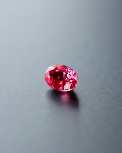 パパラチアサファイア　ルース　0.77ct　鑑別書付き