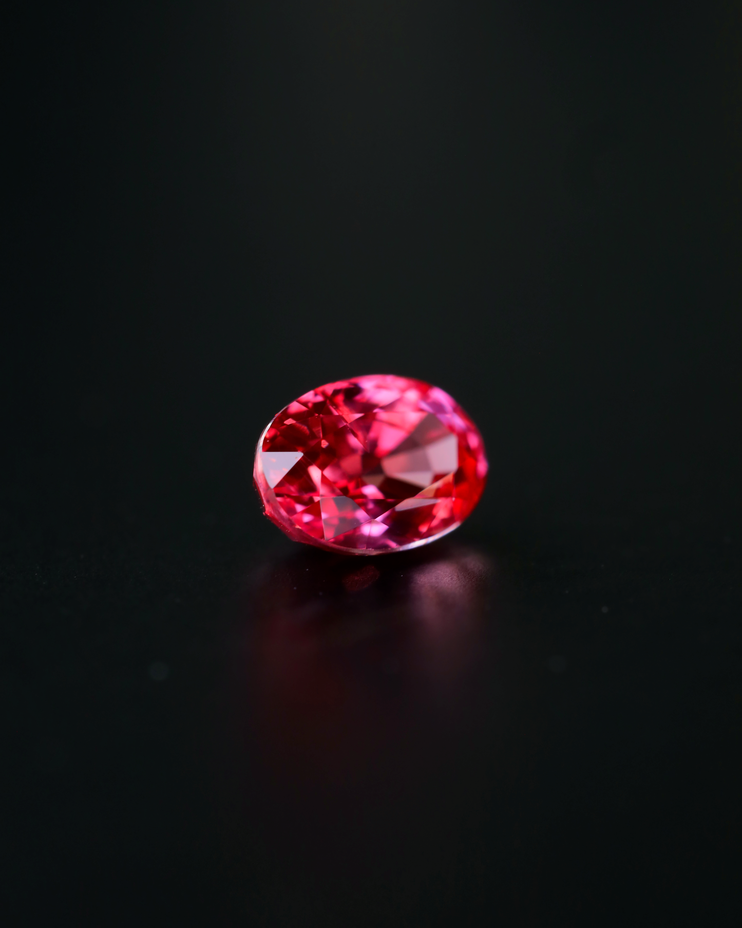 パパラチアサファイア　ルース　0.77ct　鑑別書付き