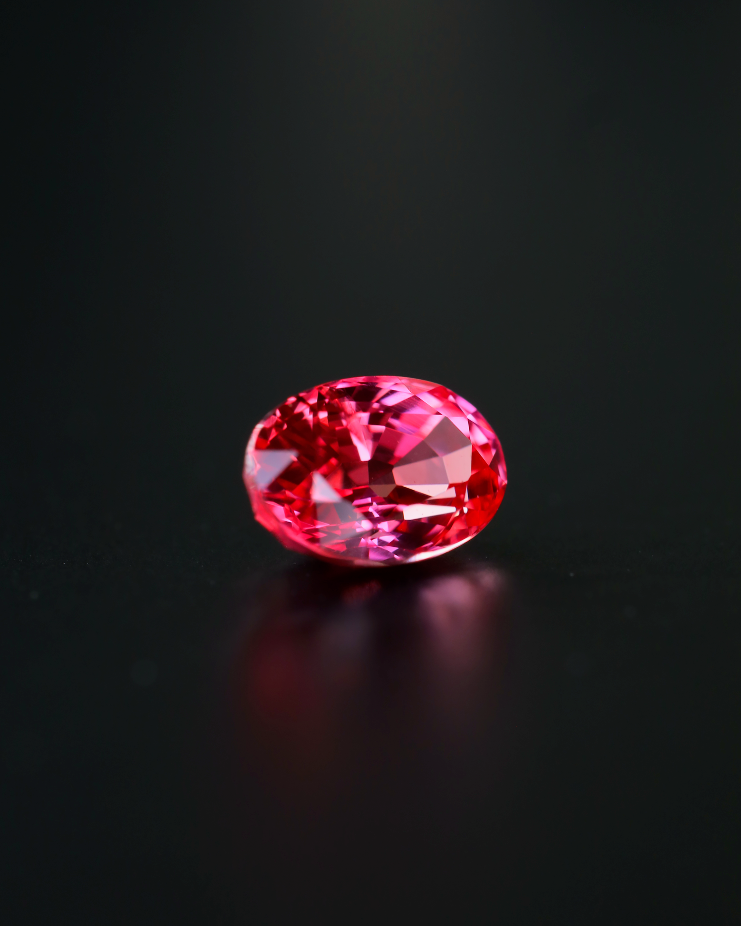 パパラチアサファイア　ルース　0.77ct　鑑別書付き