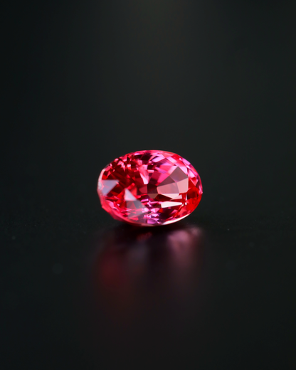 パパラチアサファイア　ルース　0.77ct　鑑別書付き