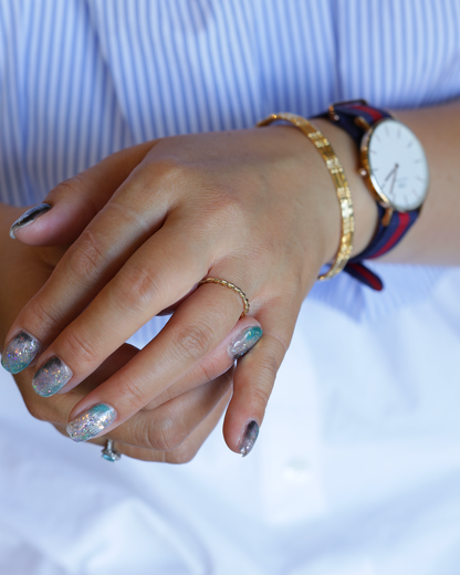 【店主手作り】K18しめ縄リング