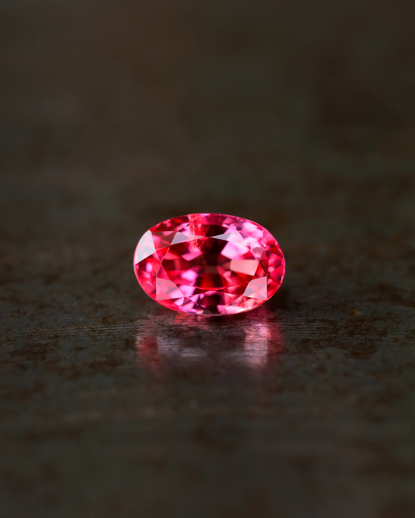 パパラチアサファイア　ルース　0.77ct　鑑別書付き