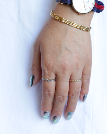 【店主手作り】K18しめ縄リング