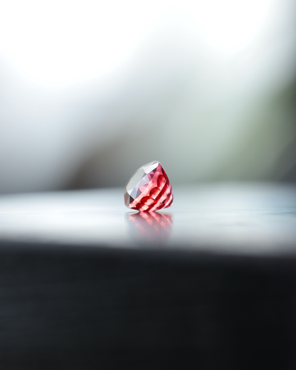 パパラチアサファイア　ルース　0.77ct　鑑別書付き