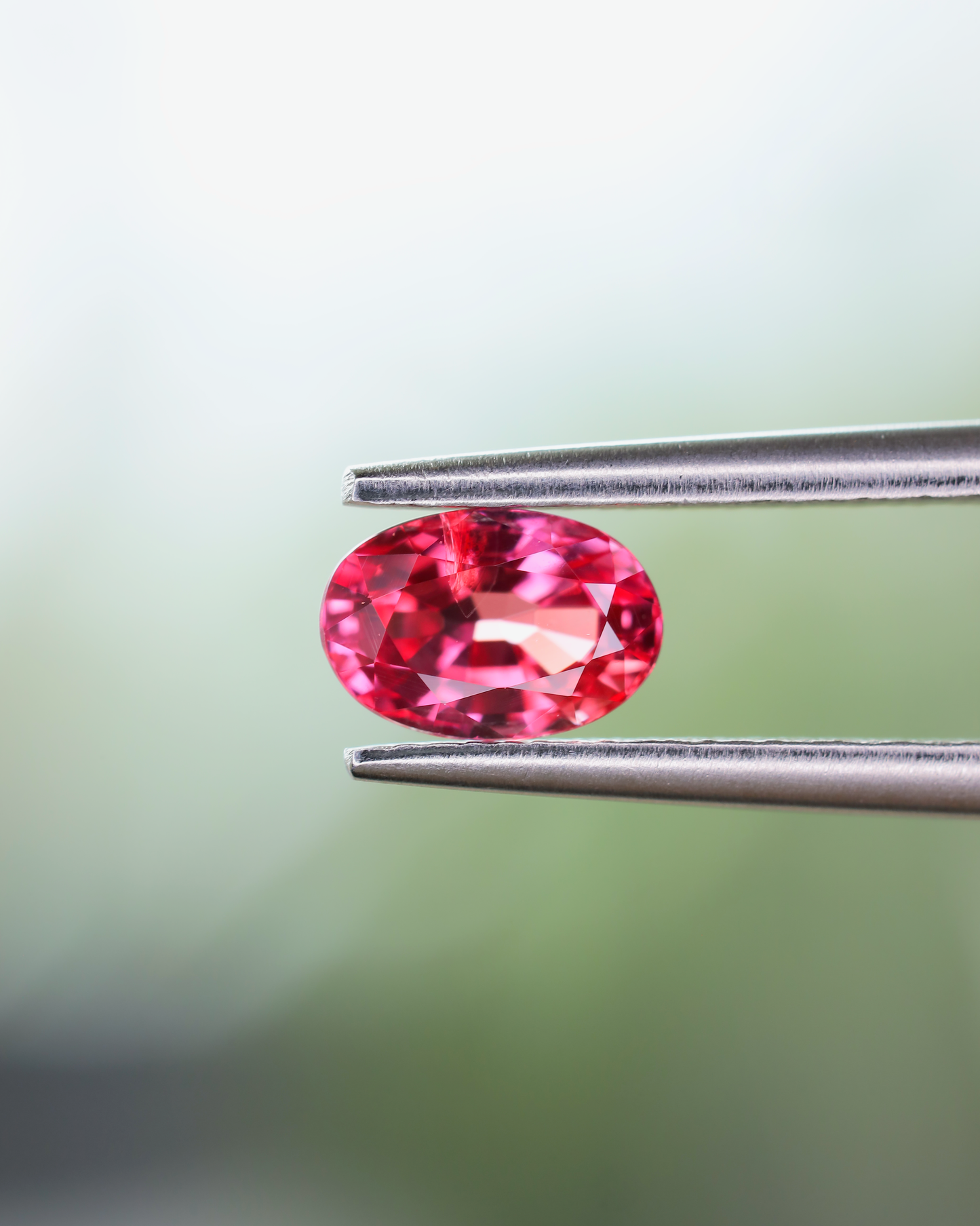 パパラチアサファイア　ルース　0.77ct　鑑別書付き