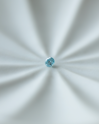 アイスブルーダイヤモンド　ルース　0.1ct