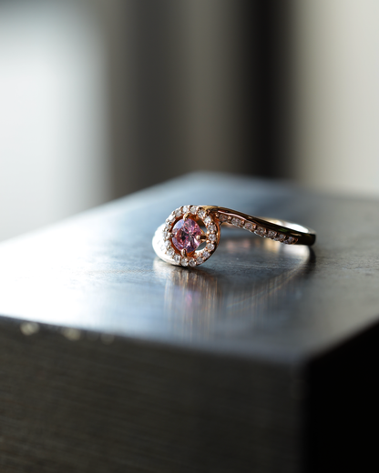 【スペシャル】パパラチアサファイアK18PGリング