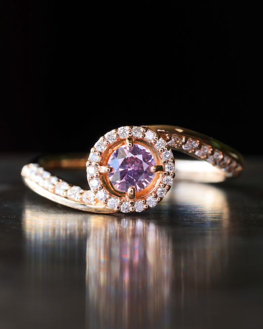 【スペシャル】パパラチアサファイアK18PGリング