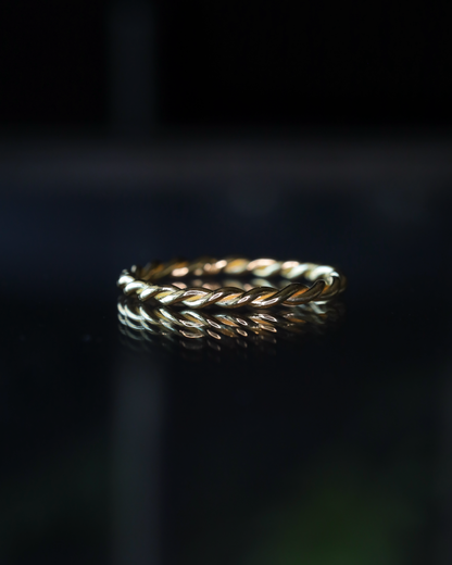 【店主手作り】K18しめ縄リング