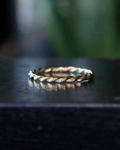 【店主手作り】K18しめ縄リング