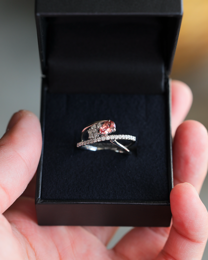 【スペシャル】パパラチアサファイアPtリング