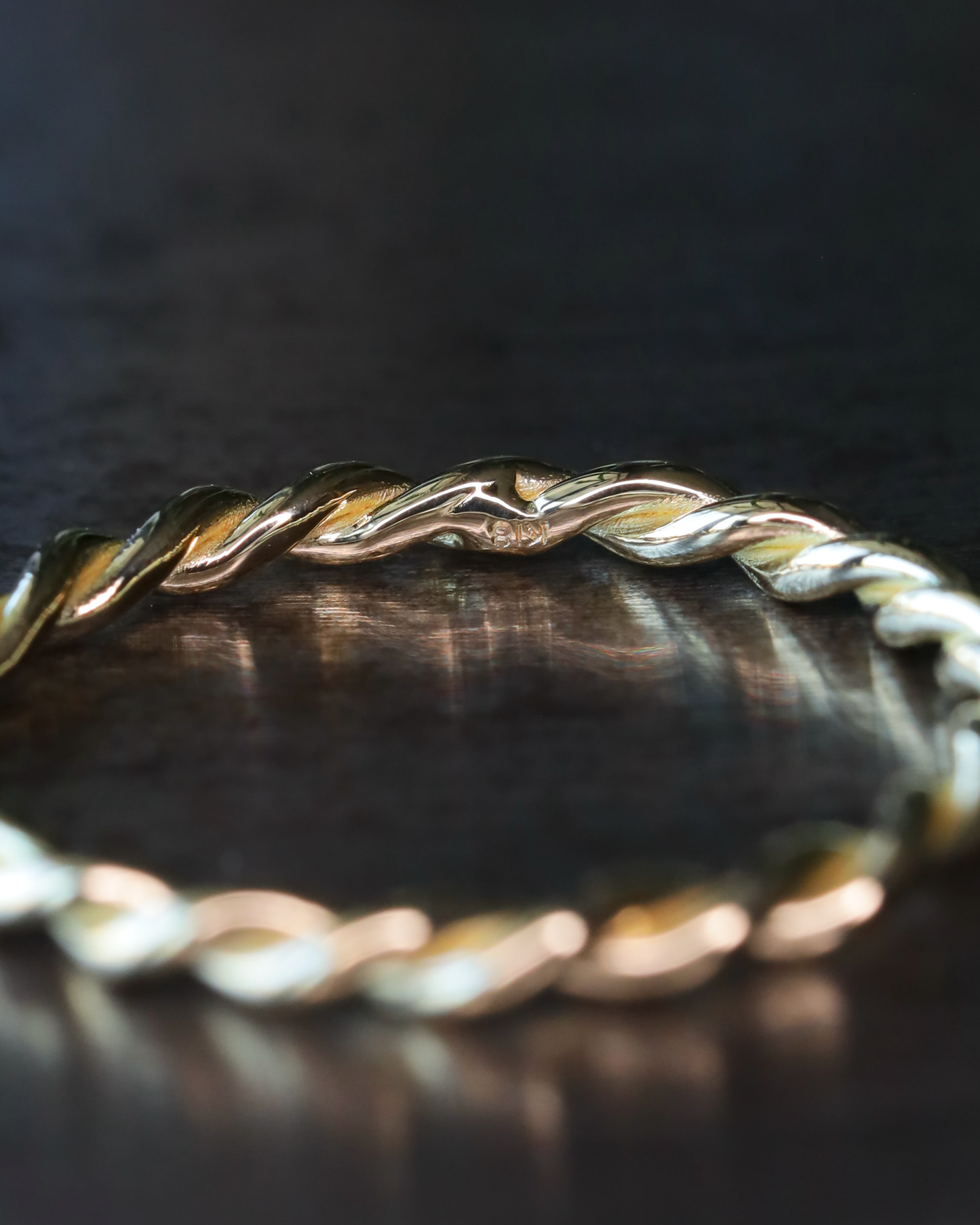 【店主手作り】K18しめ縄リング