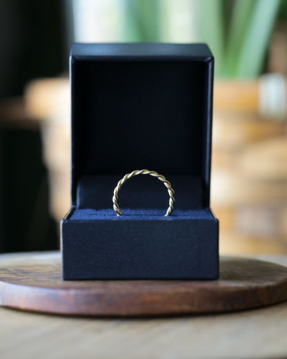 【店主手作り】K18しめ縄リング