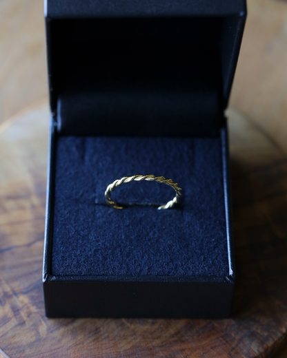 【店主手作り】K18しめ縄リング