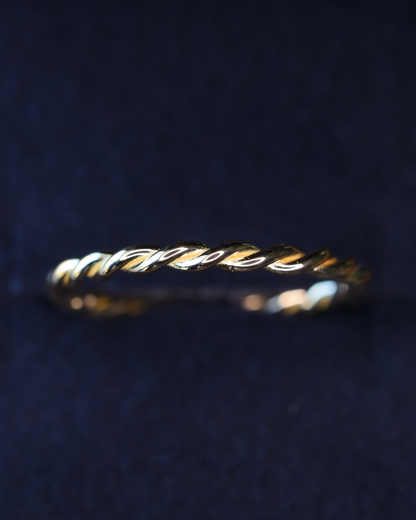 【店主手作り】K18しめ縄リング