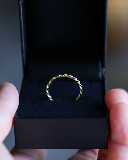 【店主手作り】K18しめ縄リング