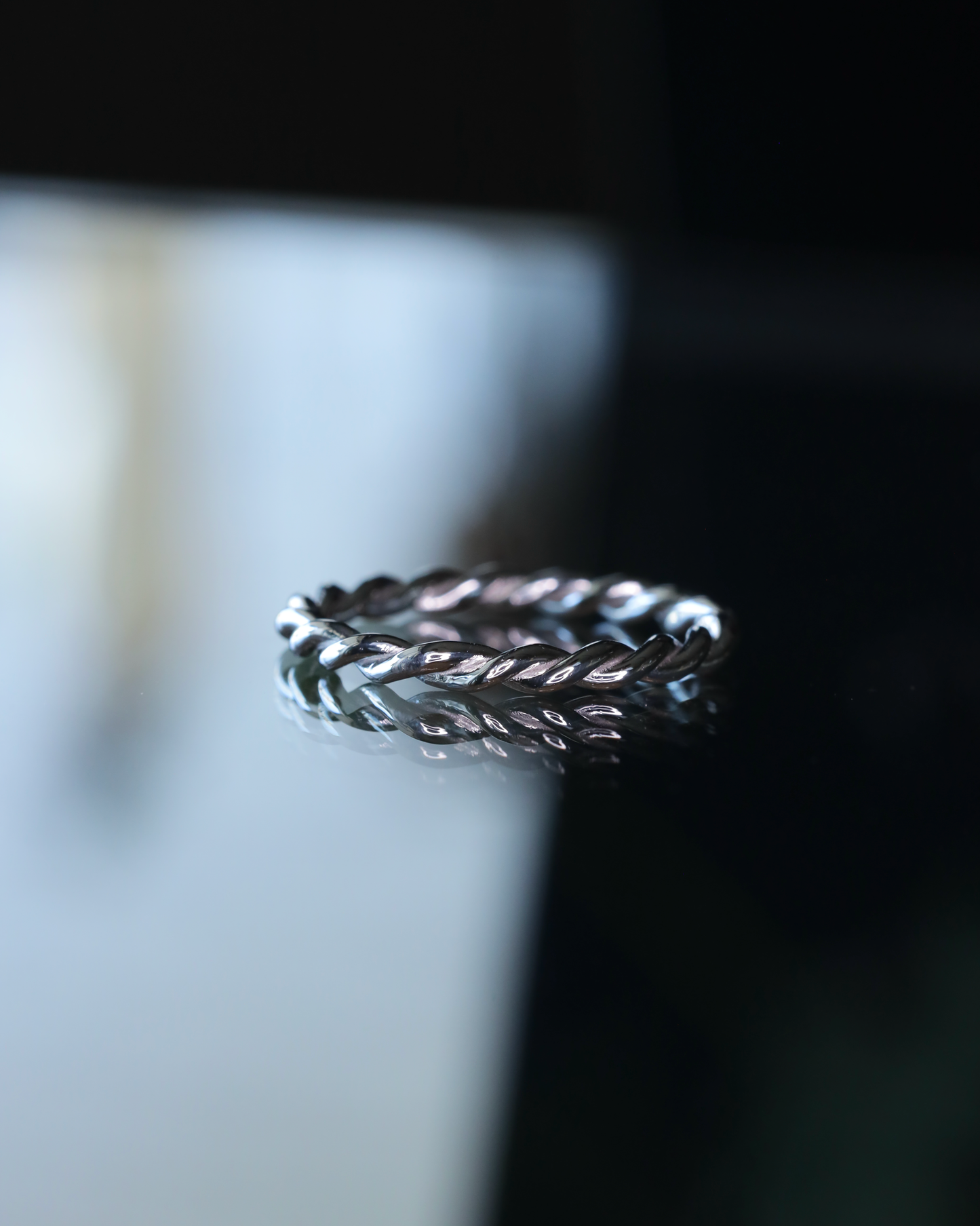 【店主手作り】Pt900しめ縄リング