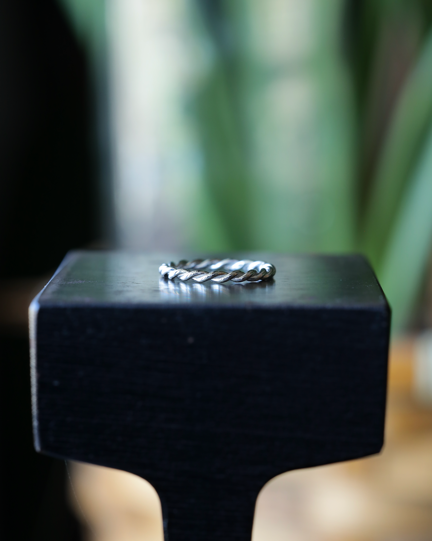 【店主手作り】Pt900しめ縄リング