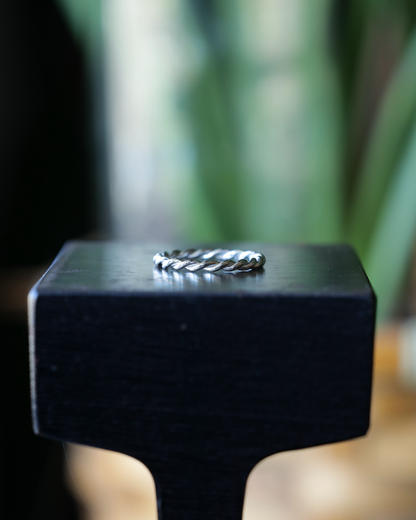 【店主手作り】Pt900しめ縄リング