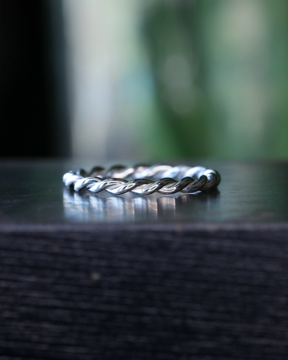 【店主手作り】Pt900しめ縄リング