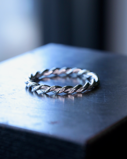 【店主手作り】Pt900しめ縄リング