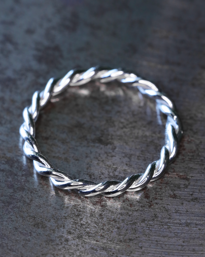 【店主手作り】Pt900しめ縄リング