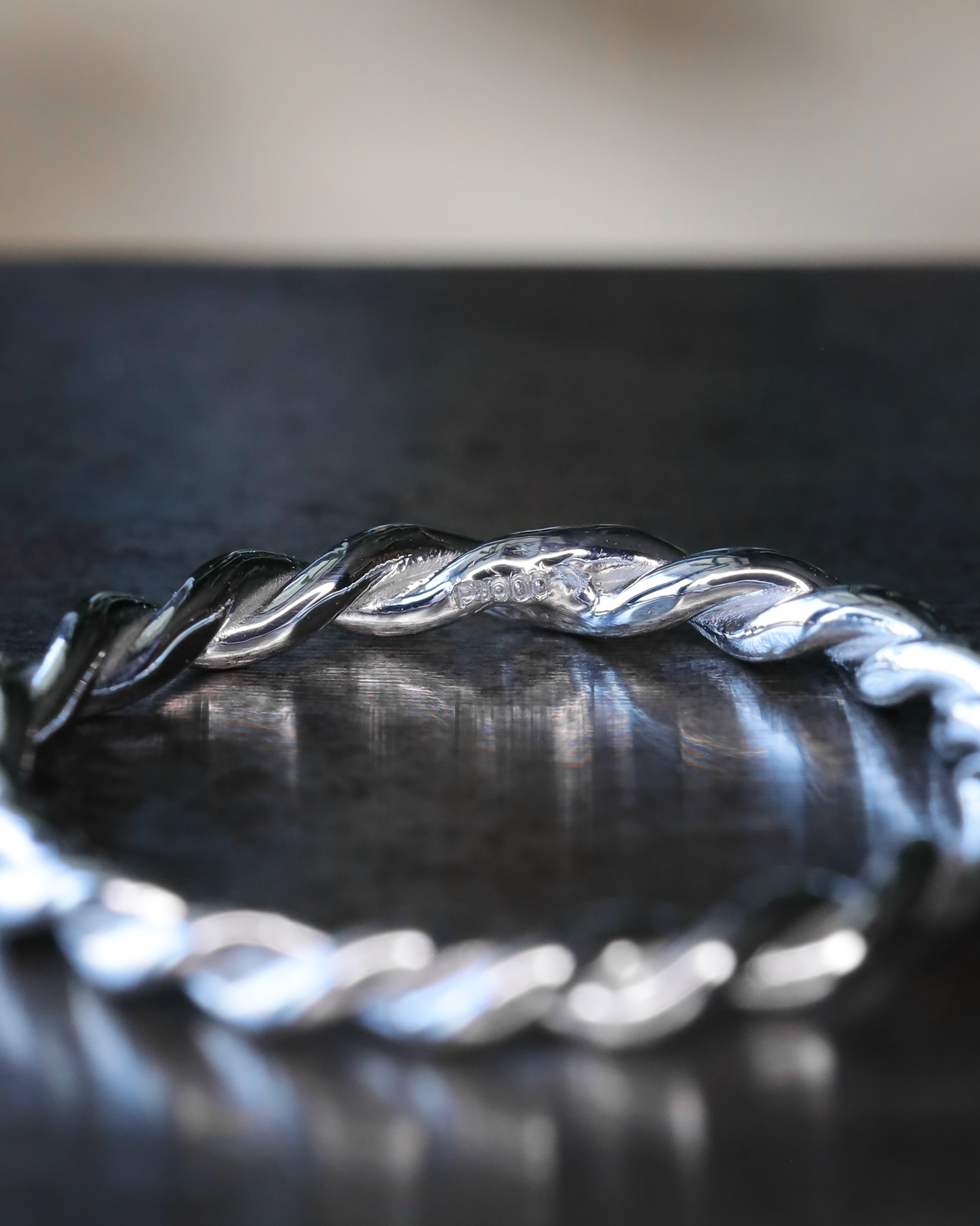 【店主手作り】Pt900しめ縄リング