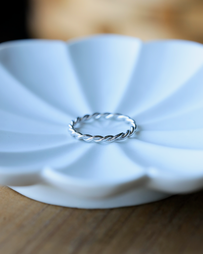 【店主手作り】Pt900しめ縄リング