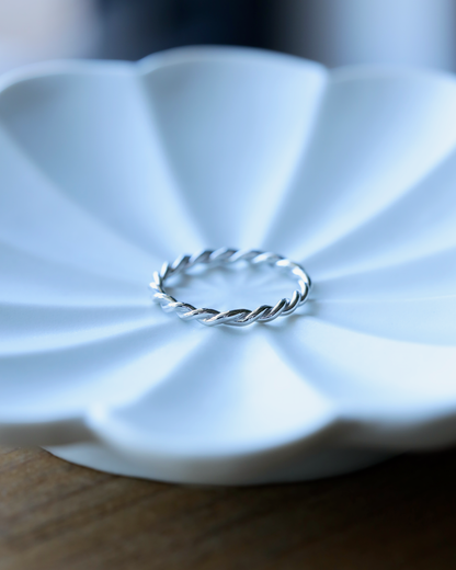 【店主手作り】Pt900しめ縄リング