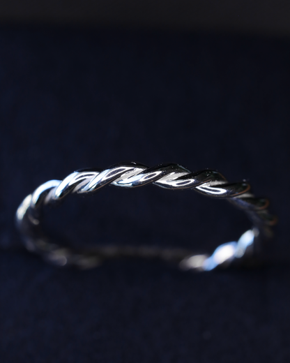 【店主手作り】Pt900しめ縄リング