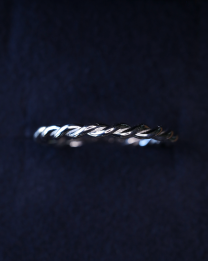 【店主手作り】Pt900しめ縄リング