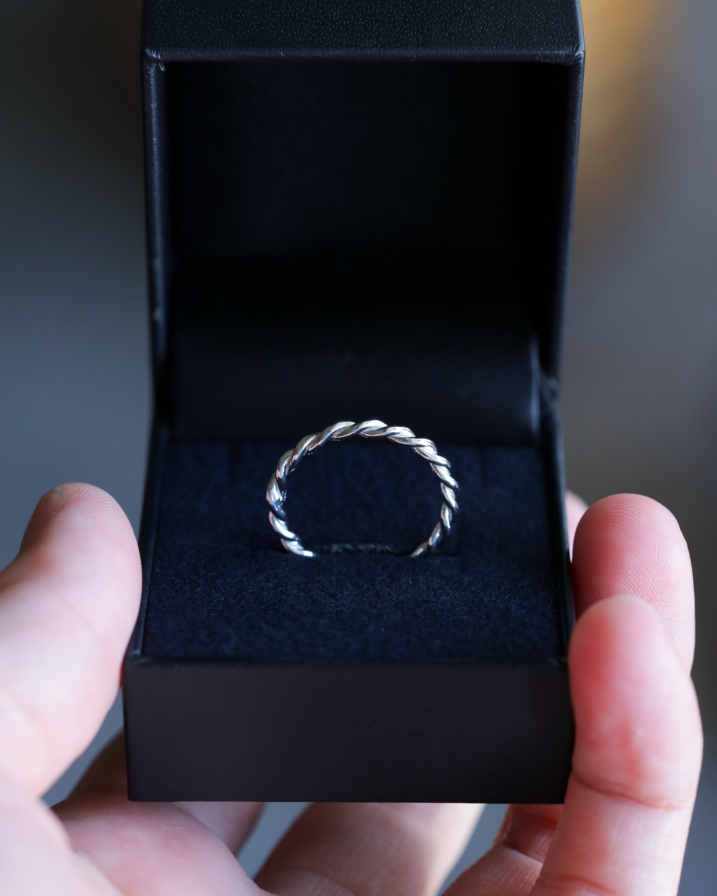 【店主手作り】Pt900しめ縄リング