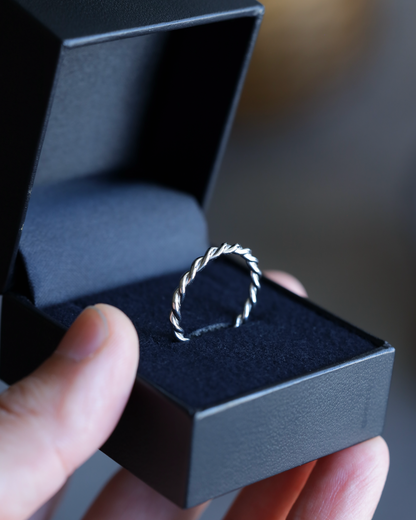 【店主手作り】Pt900しめ縄リング