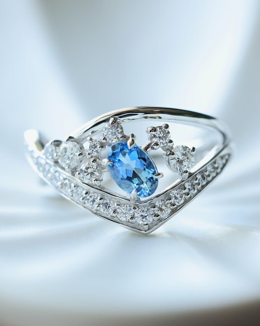 【スペシャル】アクアマリンサンタマリアPtリング