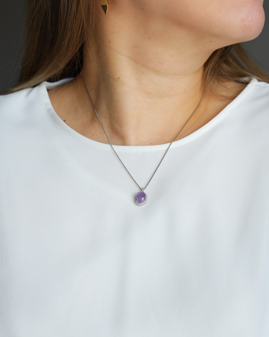 【スペシャル】パープルスターサファイアPtペンダント