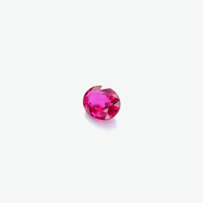 非加熱ピジョンブラッドルビー　ルース　0.35ct　鑑別書付